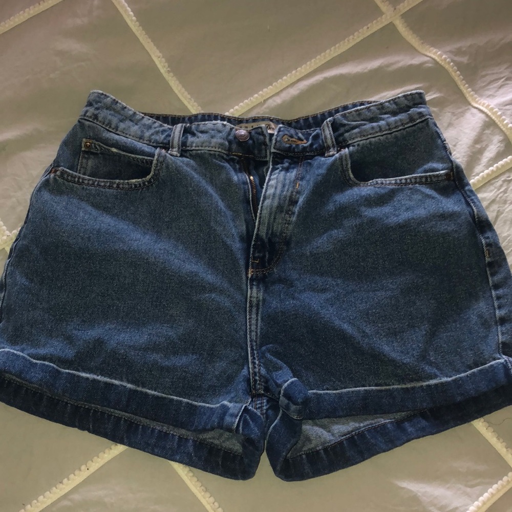High waist Mom jean shorts